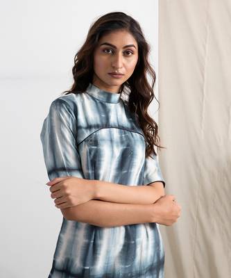 Blue Silk Amira Dresses 3