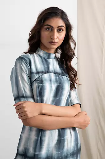 Blue Silk Amira Dresses