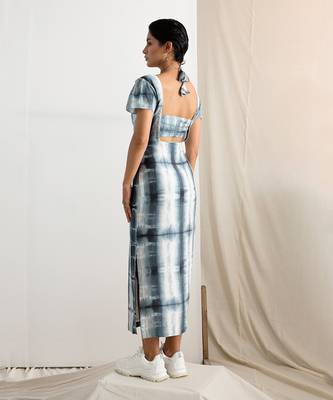 Blue Silk Alexendria Dresses 2