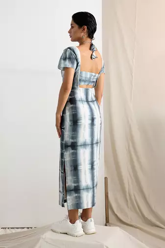 Blue Silk Alexendria Dresses