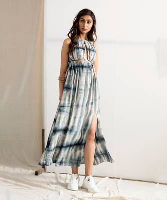 Blue Silk Carla Dresses 1