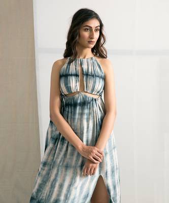 Blue Silk Carla Dresses 3