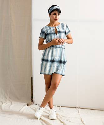 Blue Silk Edrei Jumpsuit 1