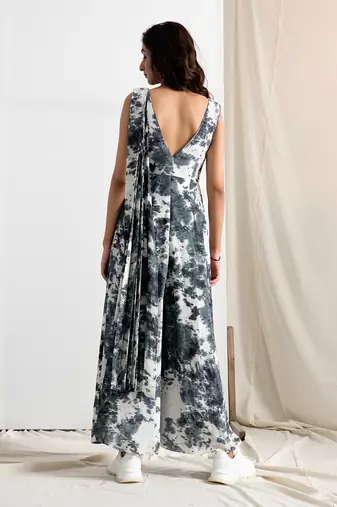 Black Crepe Keren Jumpsuit