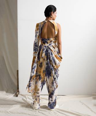 Blue Crepe Myla Jumpsuit 2