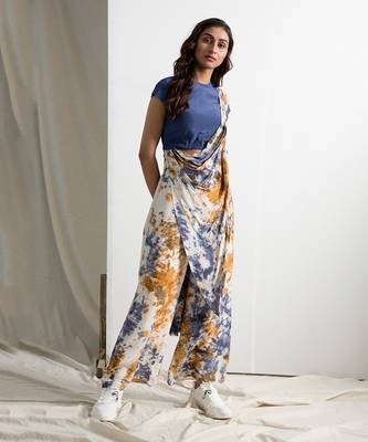 Blue Crepe Sasha Jumpsuit 1