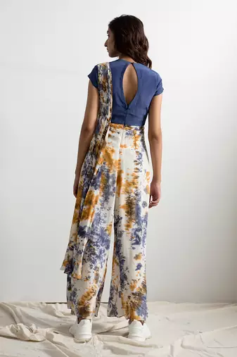 Blue Crepe Sasha Jumpsuit