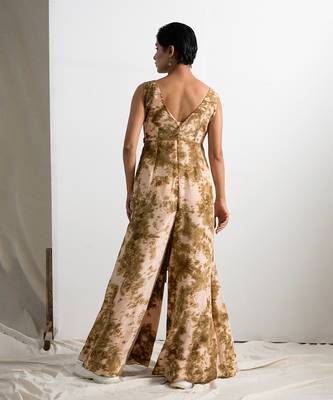 Green Crepe Zaila Jumpsuit 2