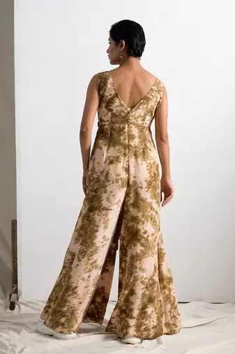 Green Crepe Zaila Jumpsuit