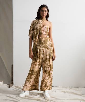 Green Crepe Eva Jumpsuit 1
