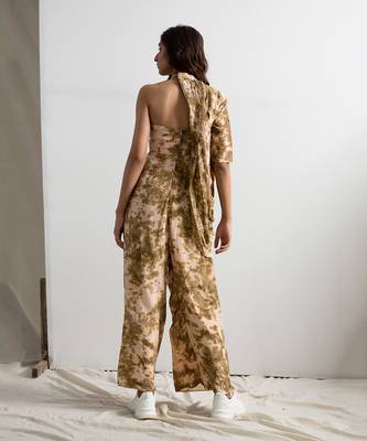 Green Crepe Eva Jumpsuit 2