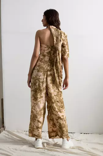 Green Crepe Eva Jumpsuit