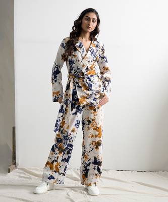 Blue Linen Missy Dresses 1