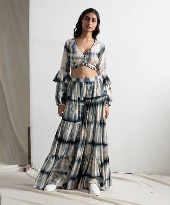 Blue Silk Leonara Dresses 1