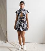 Black Linen Yayoi Dresses