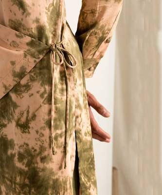 Beige And Green Milos Kurta Set 3