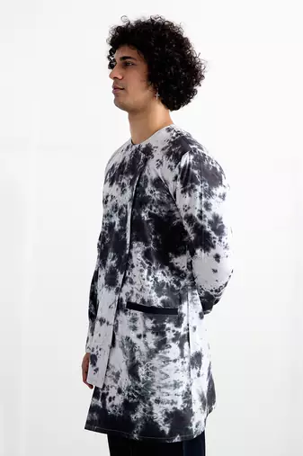 Black And Grey Amias Kurta Set