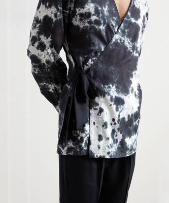 Black And Grey Colm Kurta Set 4