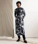 Black And Grey Miro Manarkali Set