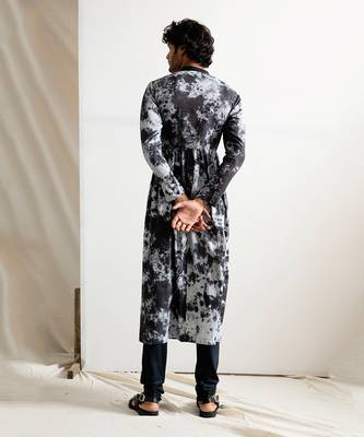 Black And Grey Miro Manarkali Set 2