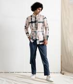 Blue And Grey Oliver Kurta Set