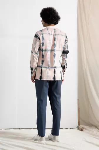 Blue And Grey Oliver Kurta Set