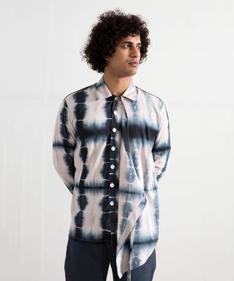 Blue And Grey Hermin Kurta Set 4