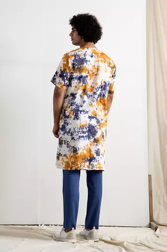 Multicolor Fen Kurta Set