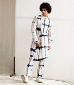 Blue And Grey Isla Kurta Set