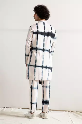 Blue And Grey Isla Kurta Set