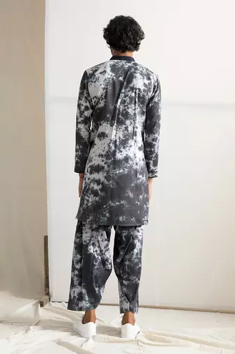 Black And Grey Callum Jacket Set