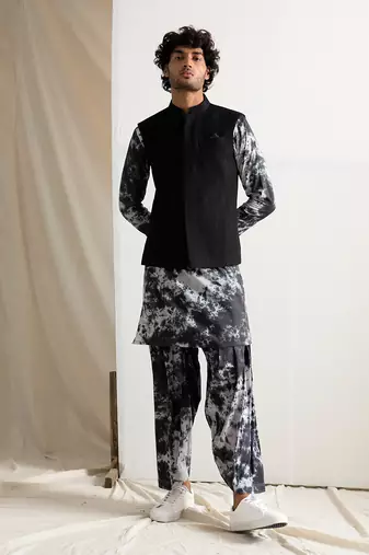 Black And Grey Callum Jacket Set