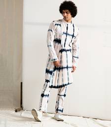 White And Blue Neo Jackett set