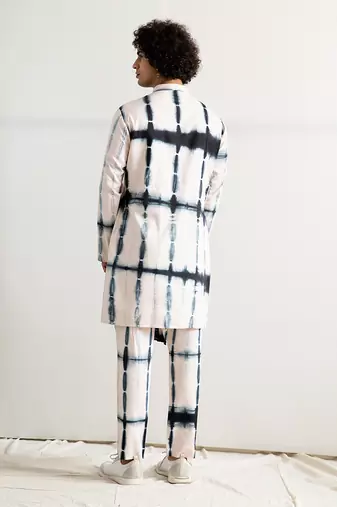 White And Blue Neo Jackett set