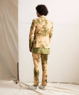 Green And Beige Elgin Jacket Set 2