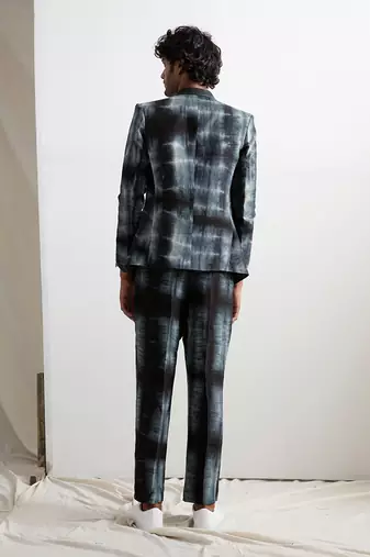 Black And Grey Verne Jacket Set