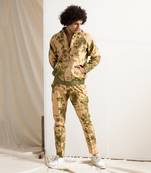 Beige And Green Holmes Jacket Set