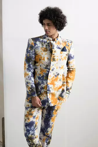Multicolor Minette Bandhgala Set