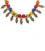 Multicolor collar-necklace