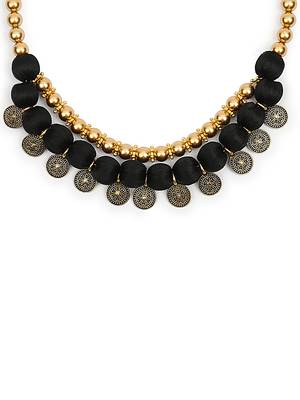 Black collar-necklace 1