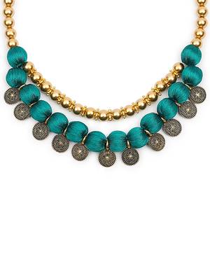 Green collar-necklace 1