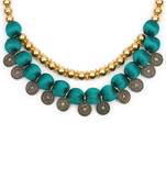 Green collar-necklace