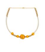 Gold collar-necklace