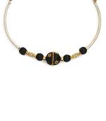 Black collar-necklace