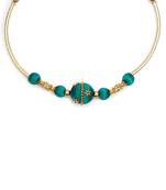 Green collar-necklace
