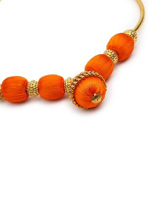 Orange collar-necklace 4