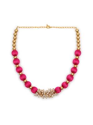 Pink collar-necklace 2