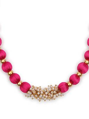 Pink collar-necklace 3