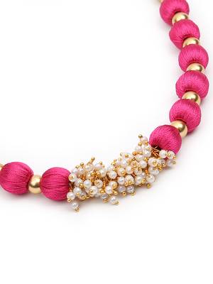 Pink collar-necklace 4
