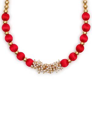 Red collar-necklace 1
